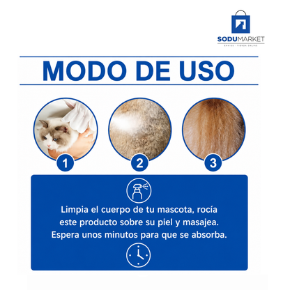 SPRAY PARA EL CUIDADO DE LA PIEL DE TU MASCOTA | AYUDA A ALIVIAR LA PICAZÓN E IRRITACIÓN